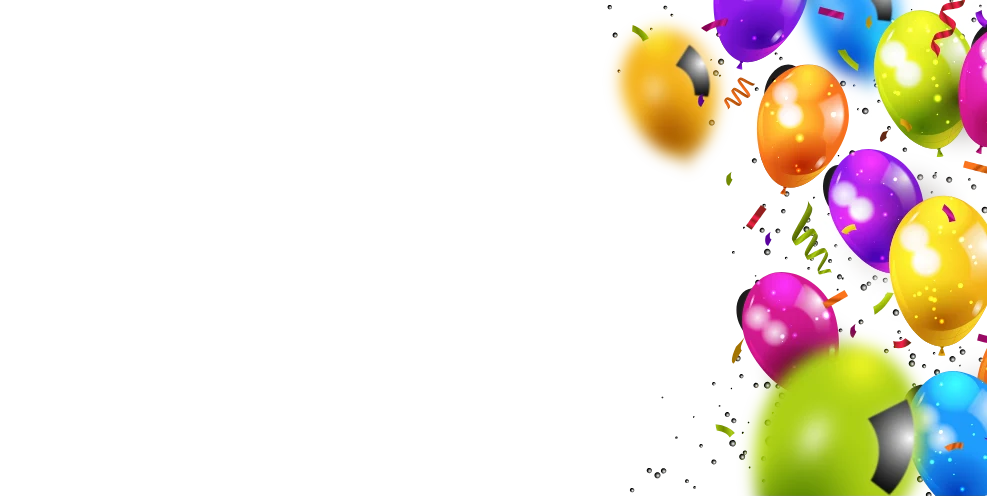 Balões coloridos para festas